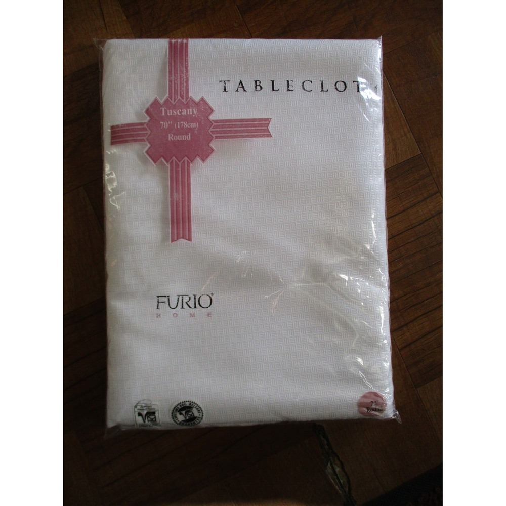 NEW Furio Home Tuscany Tablecloth Round 70 inches Made USA Hudsons NIP